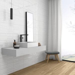Brancos - kleur & designlook vloer- en wandtegel in wit, Aleluia