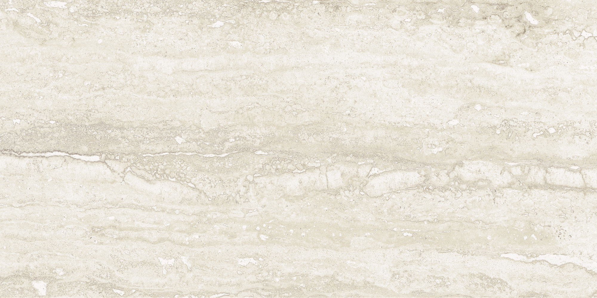 Pure Travertine Ivory Natural (matte) - marmerlook vloer- en wandtegel in wit, Aleluia