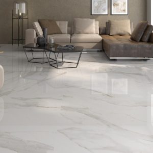 Apulia - marmerlook vloer- en wandtegel in goud, Pamesa