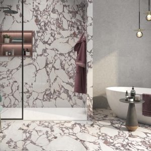Lux Viola - steenlook vloer- en wandtegel in multicolor, Pamesa