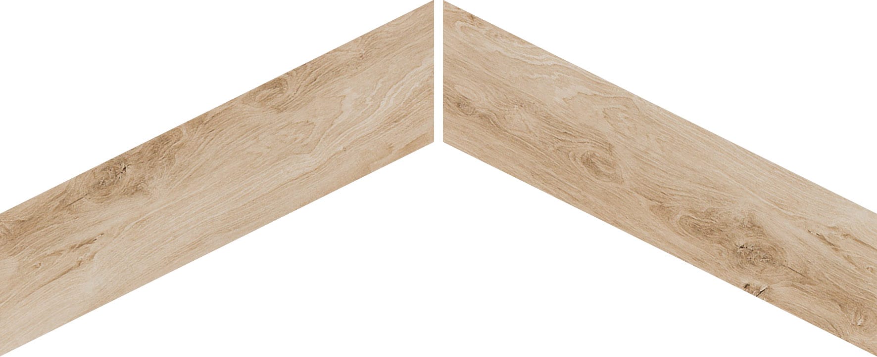 CR. Rovere Chevron Honey Mat - houtlook vloer- en wandtegel in beige, Pamesa