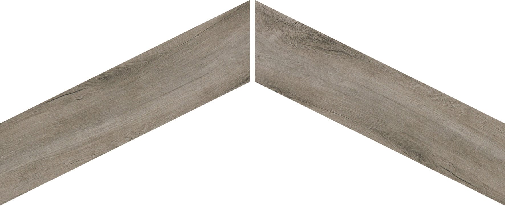CR. Rovere Chevron Bark Mat - houtlook vloer- en wandtegel in bruin, Pamesa