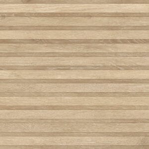 Viggo Reliëf Arce Mat - houtlook vloer- en wandtegel in beige, Pamesa