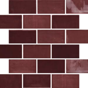New Zellige Burgundy Glossy
