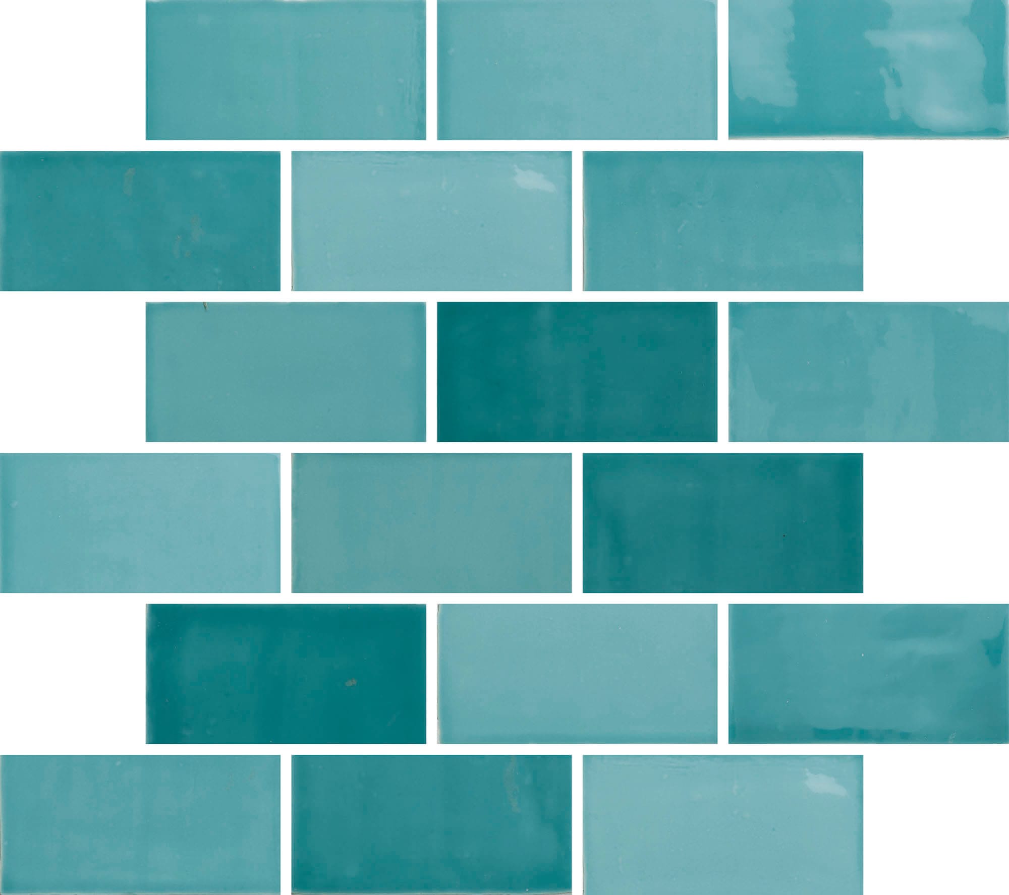 New Zellige Jade Glossy - kleur & designlook wandtegel in groen, Aleluia