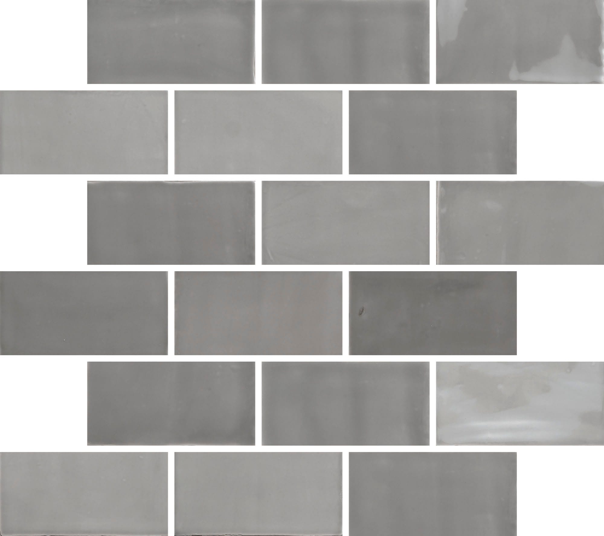 New Zellige Smoke Glossy - kleur & designlook wandtegel in grijs, Aleluia