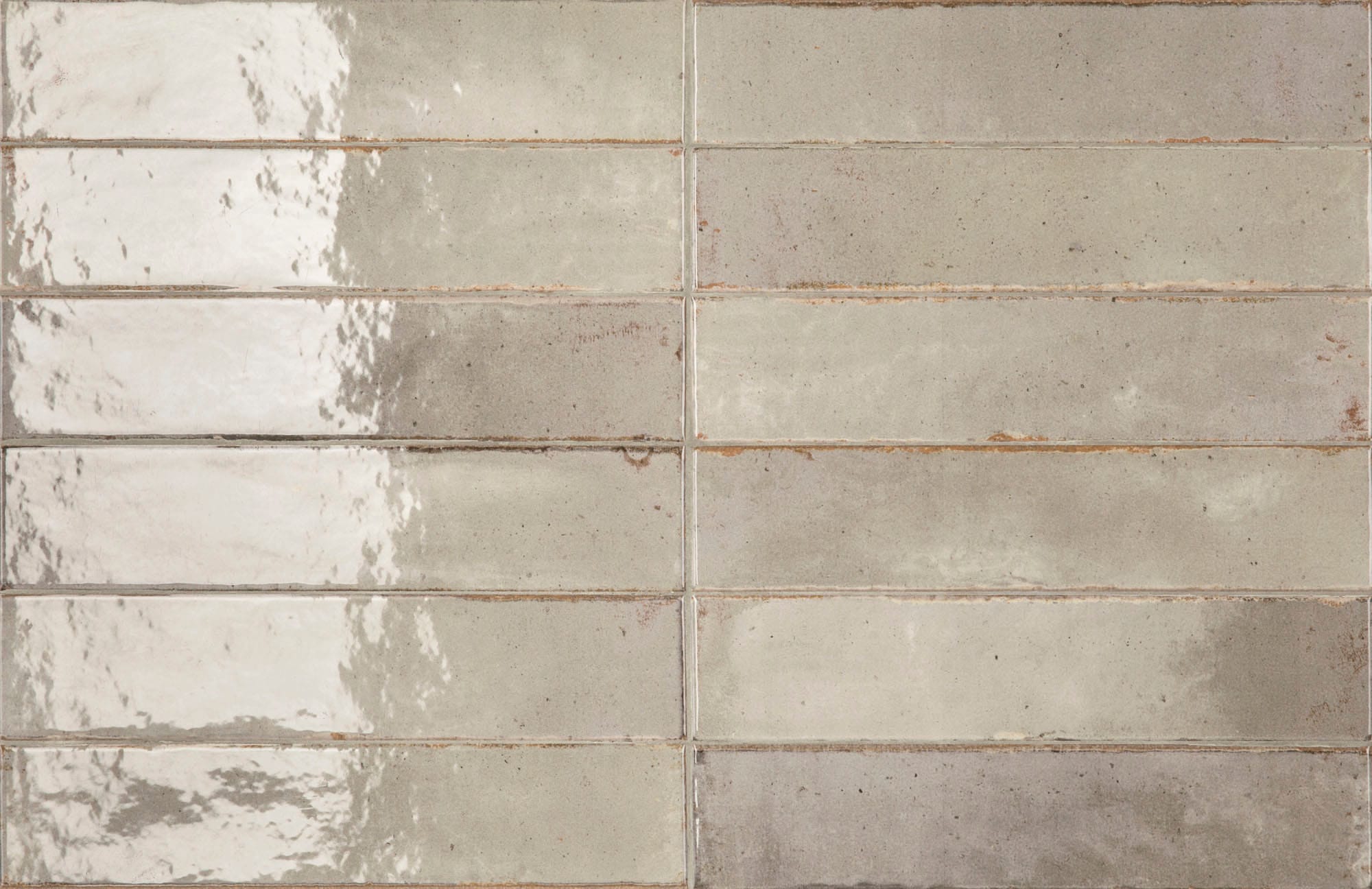 Raku Greige Glossy - kleur & designlook wandtegel in beige, Aleluia