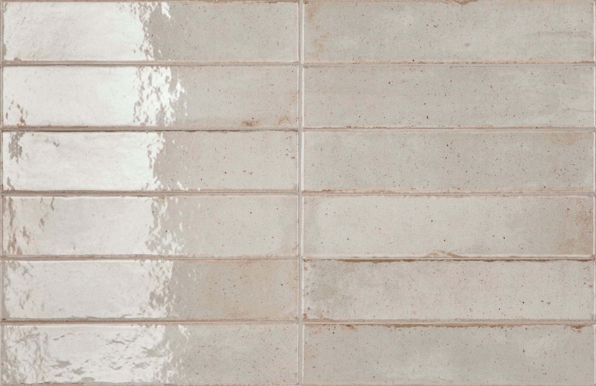Raku Oyster Glossy - kleur & designlook wandtegel in grijs, Aleluia