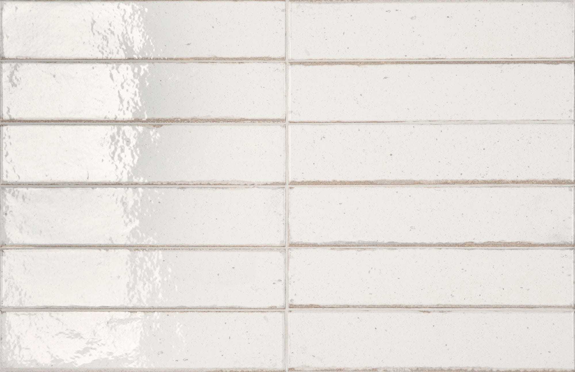 Raku Warm White Glossy - kleur & designlook wandtegel in wit, Aleluia