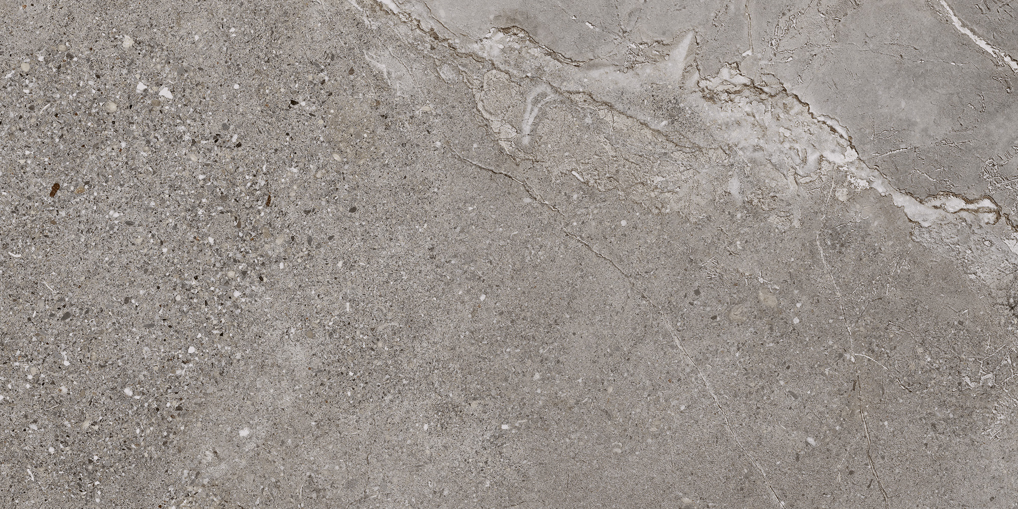 Stone Age Grey Natural (matte) - steenlook vloer- en wandtegel in grijs, Aleluia