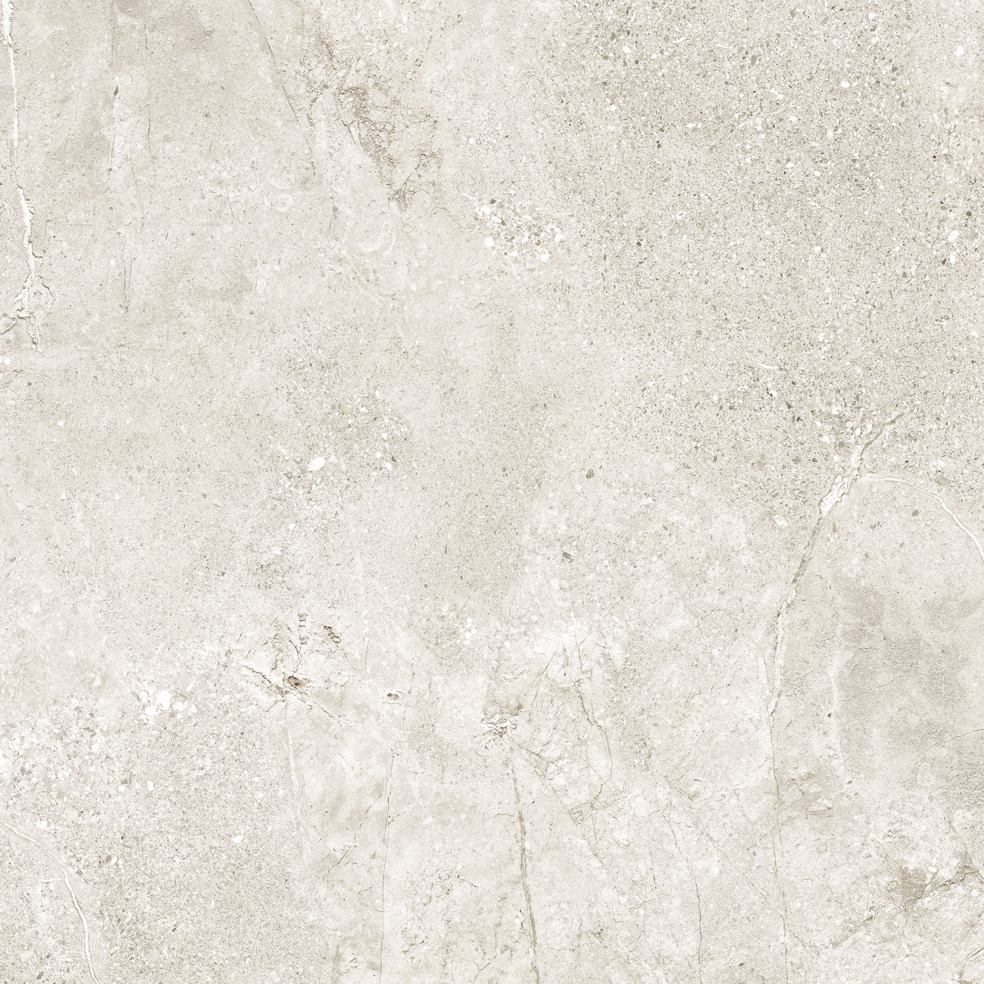 Stone Age White Anti-slip - steenlook vloer- en wandtegel in wit, Aleluia