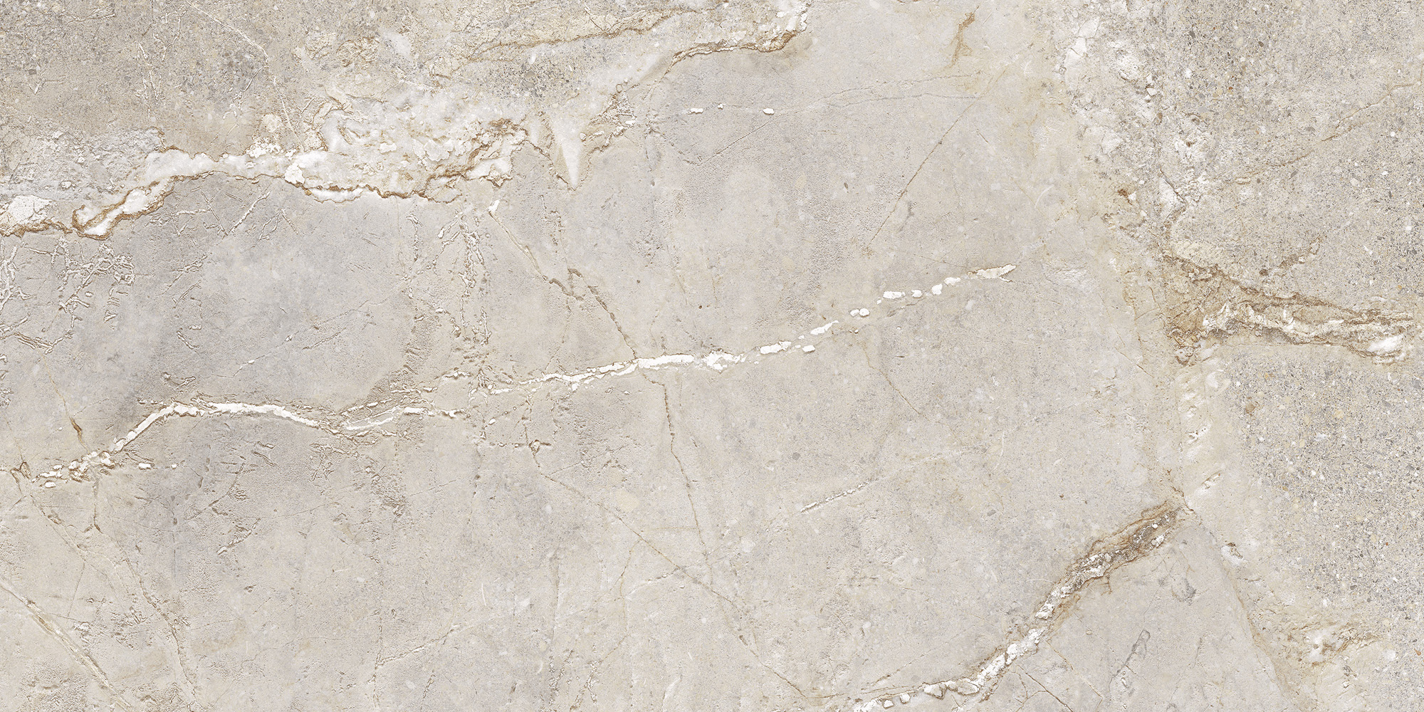 Stone Age Greige Polished - steenlook vloer- en wandtegel in beige, Aleluia