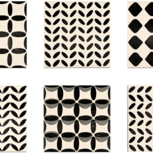 Black Code Patchwork Matte