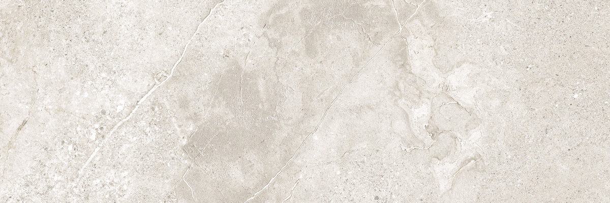 Stone Age White Glossy - steenlook wandtegel in wit, Aleluia