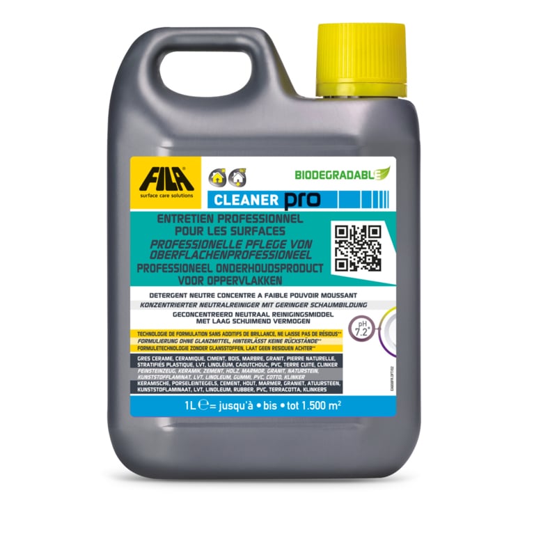 Fila Cleaner Pro pH-neutrale reiniger voor keramische tegels