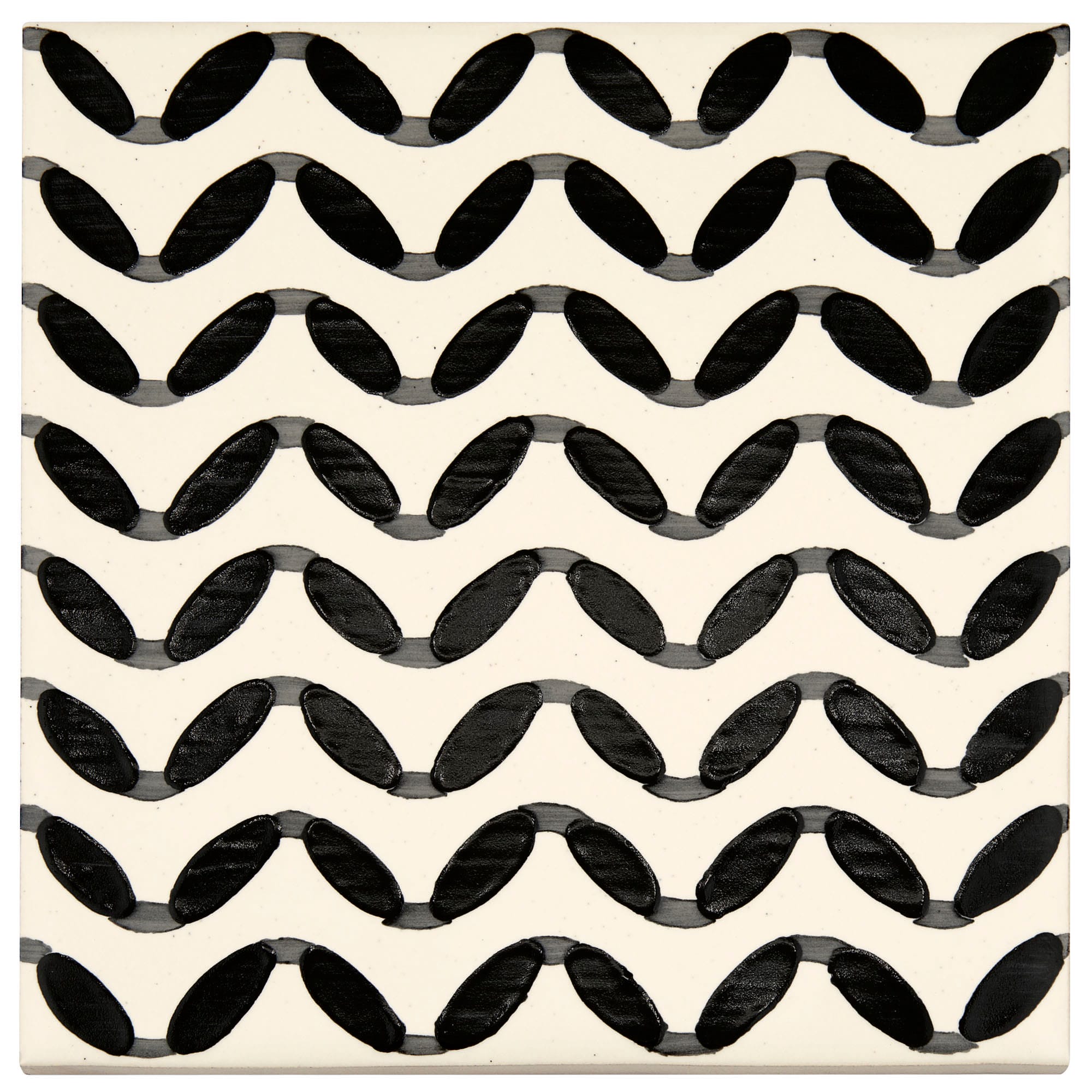 Black Code Wave Matte - kleur & designlook wandtegel in multicolor, Aleluia