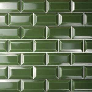 Frame Green Glossy - kleur & designlook wandtegel in groen, Aleluia